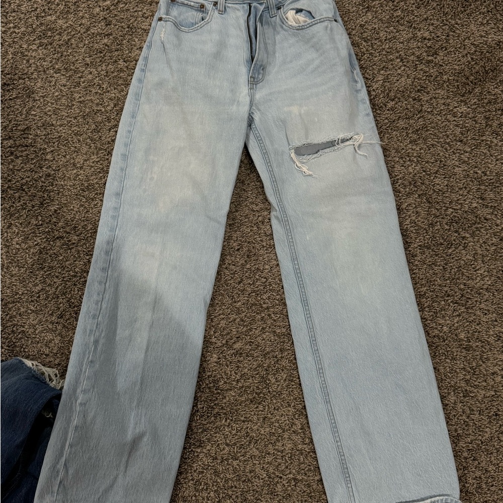 Abercrombie & Fitch Light Blue High Rise Jeans
